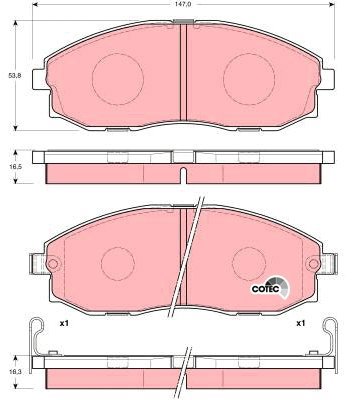TRW Brake Pads GDB3201 - Brake Pads