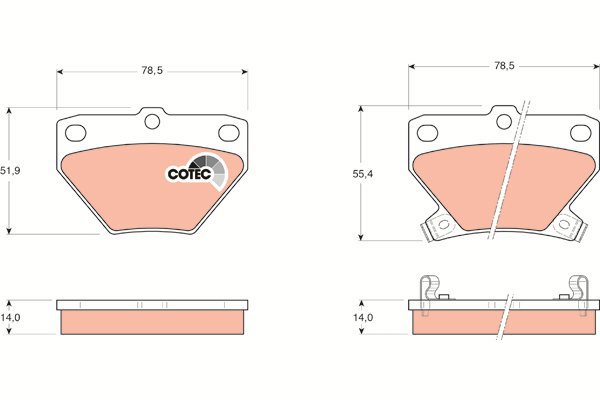 TRW Brake Pads GDB3243 - Brake Pads