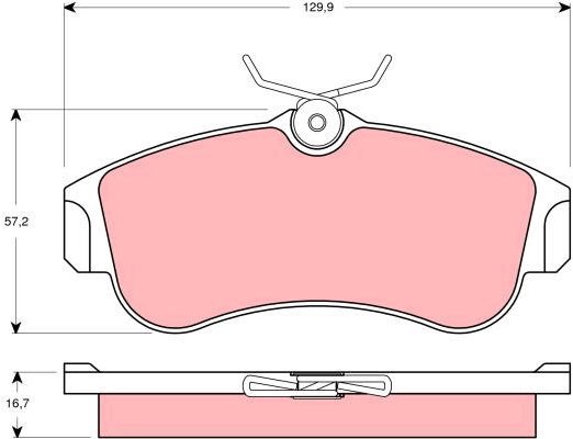 TRW Brake Pads GDB3271 - Brake Pads