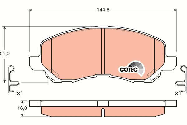 TRW Brake Pads GDB3287 - Brake Pads