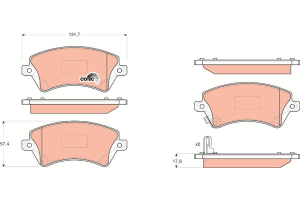 TRW Brake Pads GDB3288 - Brake Pads