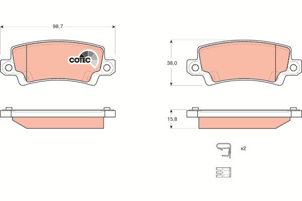TRW Brake Pads GDB3289 - Brake Pads