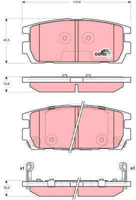 TRW Brake Pads GDB3296 - Brake Pads