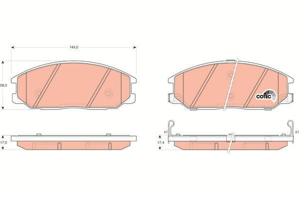 TRW Brake Pads GDB3297 - Brake Pads