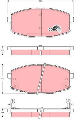 TRW Brake Pads GDB3342 - Brake Pads