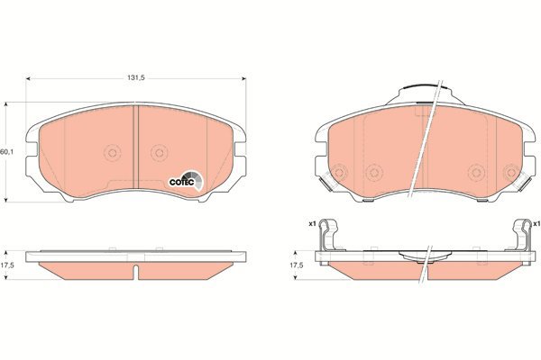 TRW Brake Pads GDB3352 - Brake Pads