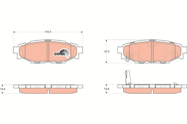 TRW Brake Pads GDB3373 - Brake Pads