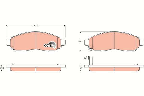 TRW Brake Pads GDB3404 - Brake Pads