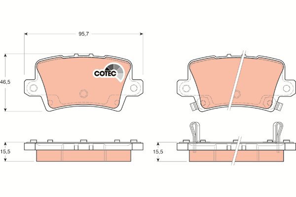TRW Brake Pads GDB3408 - Brake Pads