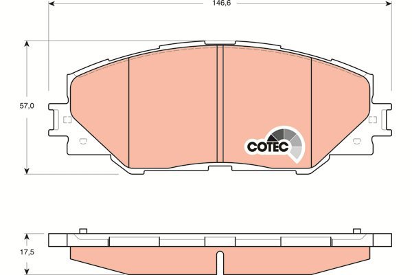 TRW Brake Pads GDB3424 - Brake Pads