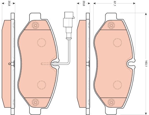 TRW Brake Pads GDB3439 - Brake Pads