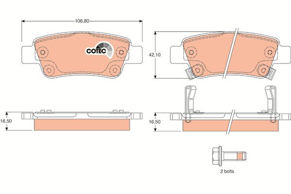 TRW Brake Pads GDB3446 - Brake Pads