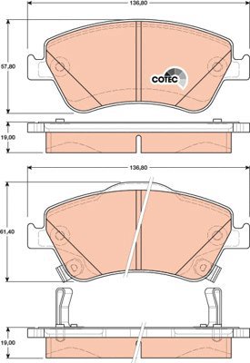TRW Brake Pads GDB3481 - Brake Pads