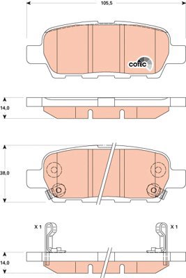 TRW Brake Pads GDB3507 - Brake Pads