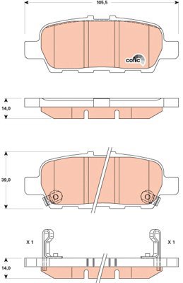 TRW Brake Pads GDB3508 - Brake Pads