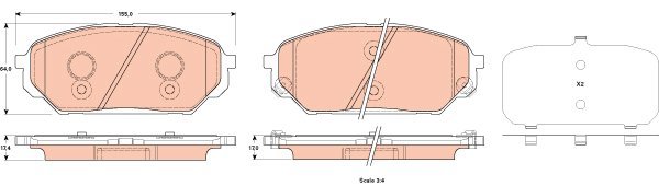 TRW Brake Pads GDB3527 - Brake Pads