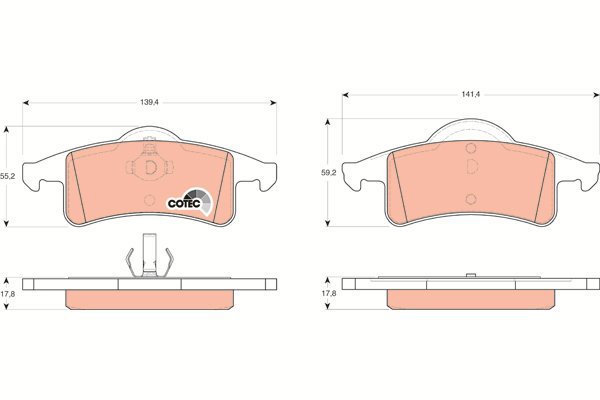 TRW Brake Pads GDB4127 - Brake Pads