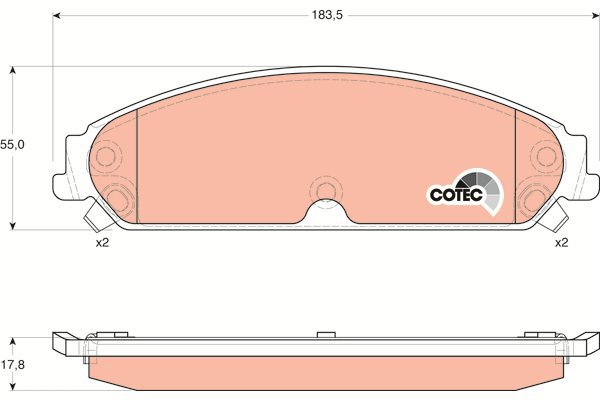 TRW Brake Pads GDB4134 - Brake Pads