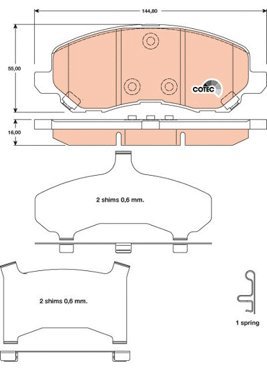 TRW Brake Pads GDB4142 - Brake Pads