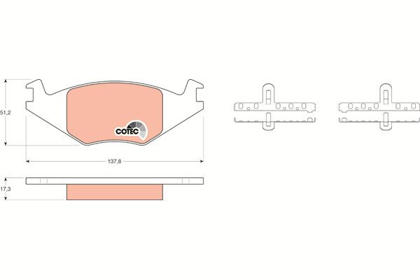 TRW Brake Pads GDB463 - Brake Pads