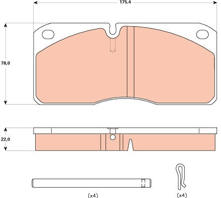 TRW Brake Pads GDB5058 - Brake Pads