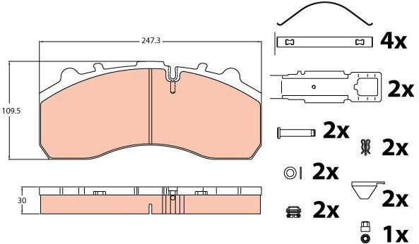 TRW Brake Pads GDB5067 - Brake Pads