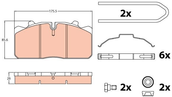 TRW Brake Pads GDB5069 - Brake Pads