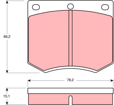 TRW Brake Pads GDB660 - Brake Pads