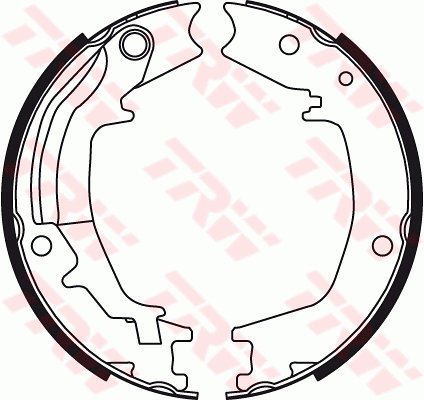 TRW Brake Shoe Set GS8489 - Brake Shoes