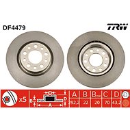 TRW Brake disc DF4479, set of 2 - Brake Disc