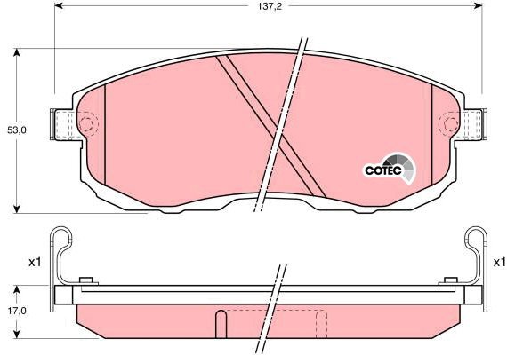 TRW Brake Pads GDB1003 - Brake Pads