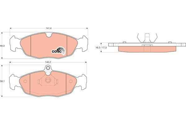 TRW Brake Pads GDB1040 - Brake Pads