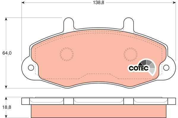 TRW Brake Pads GDB1084 - Brake Pads