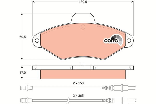 TRW Brake Pads GDB1101 - Brake Pads