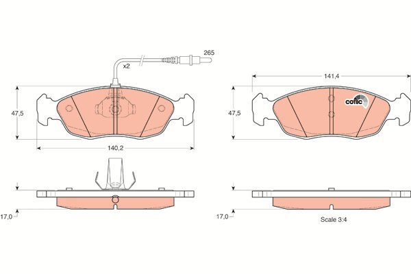 TRW Brake Pads GDB1104 - Brake Pads