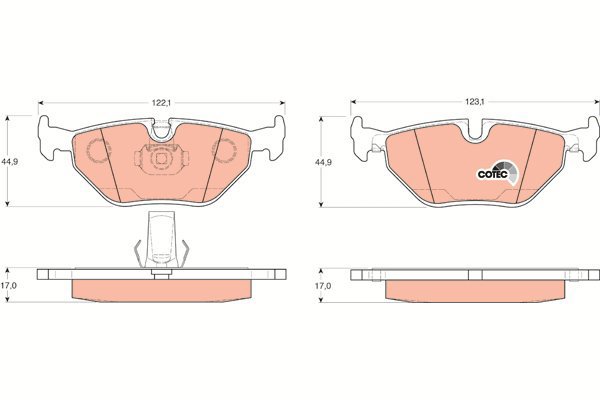 TRW Brake Pads GDB1265 - Brake Pads