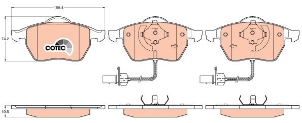 TRW Brake Pads GDB1307 - Brake Pads