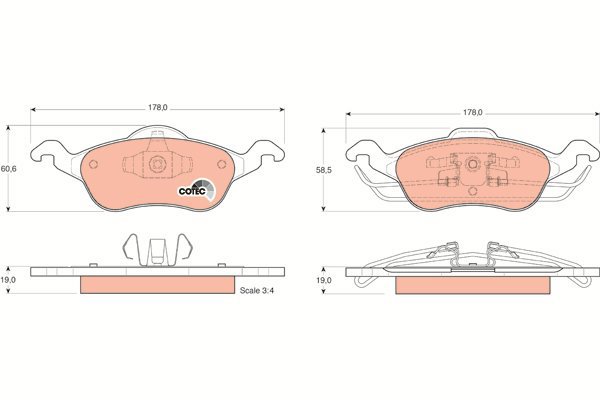 TRW Brake Pads GDB1358 - Brake Pads