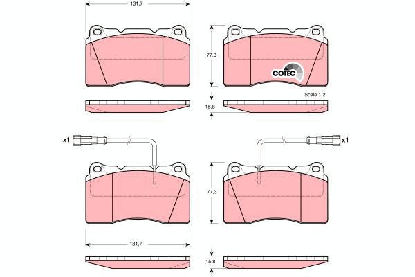 TRW Brake Pads GDB1363 - Brake Pads