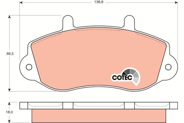 TRW Brake Pads GDB1380 - Brake Pads