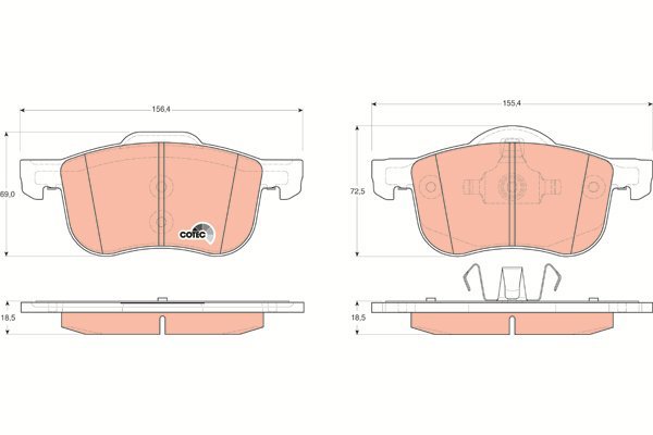TRW Brake Pads GDB1388 - Brake Pads