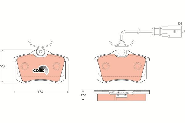 TRW Brake Pads GDB1415 - Brake Pads