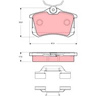 TRW Brake Pads GDB1416 - Brake Pads