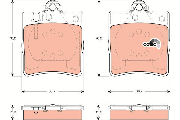 TRW Brake Pads GDB1421 - Brake Pads