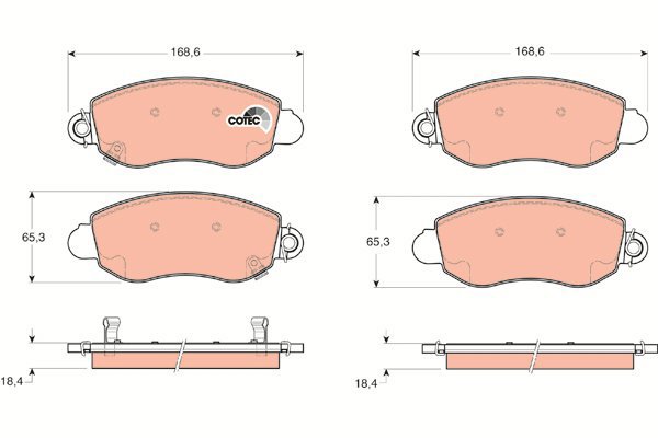 TRW Brake Pads GDB1424 - Brake Pads