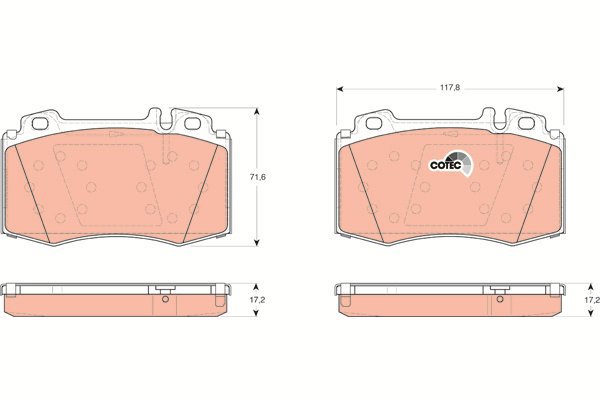 TRW Brake Pads GDB1454 - Brake Pads