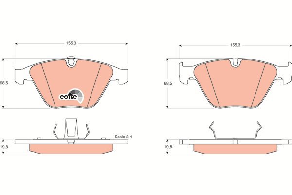 TRW Brake Pads GDB1498 - Brake Pads