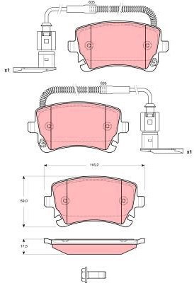 TRW Brake Pads GDB1508 - Brake Pads