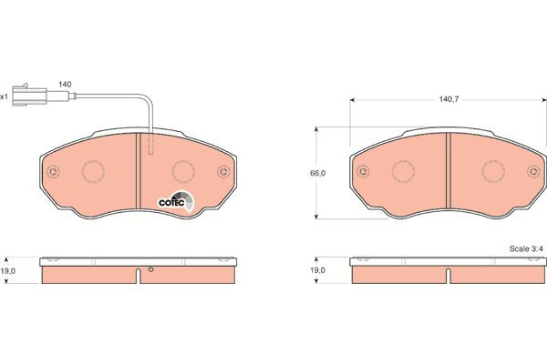 TRW Brake Pads GDB1517 - Brake Pads