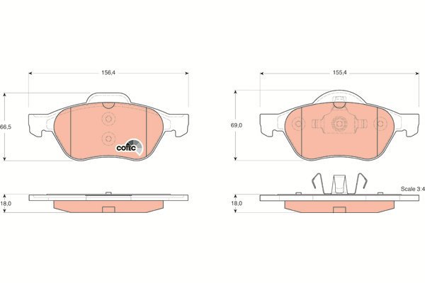 TRW Brake Pads GDB1540 - Brake Pads